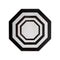 Essential Octagonal Placemat (Set of 4)  option Black