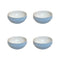 Essentials Cereal Bowl (Set of 4)  option Acqua / White