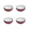 Essentials Cereal Bowl (Set of 4)  option Burgundy / White