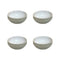 Essentials Cereal Bowl (Set of 4)  option Green / White