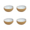 Essentials Cereal Bowl (Set of 4)  option Yellow / White
