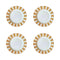 Essentials Dessert Plate (Set of 4)  option Yellow / White