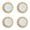 Essentials Dinner Plate (Set of 4)  option Yellow / White