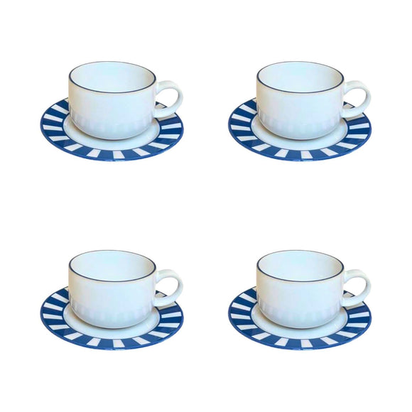 Essentials Mug and Saucer (Set of 4)