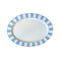 Essentials Oval Serving Plate  option Acqua / White