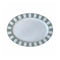 Essentials Oval Serving Plate  option Green / White