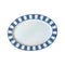 Essentials Oval Serving Plate  option Navy / White