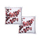 Eucalyptus Euro Sham (Set of 2)  option Red