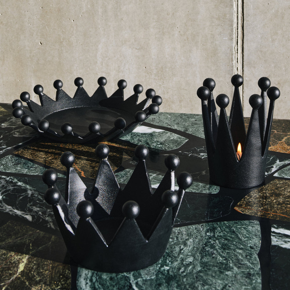 Cast Crown Candle Holder