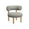 Fat Lounge Chair  option Brushed Natural Wood