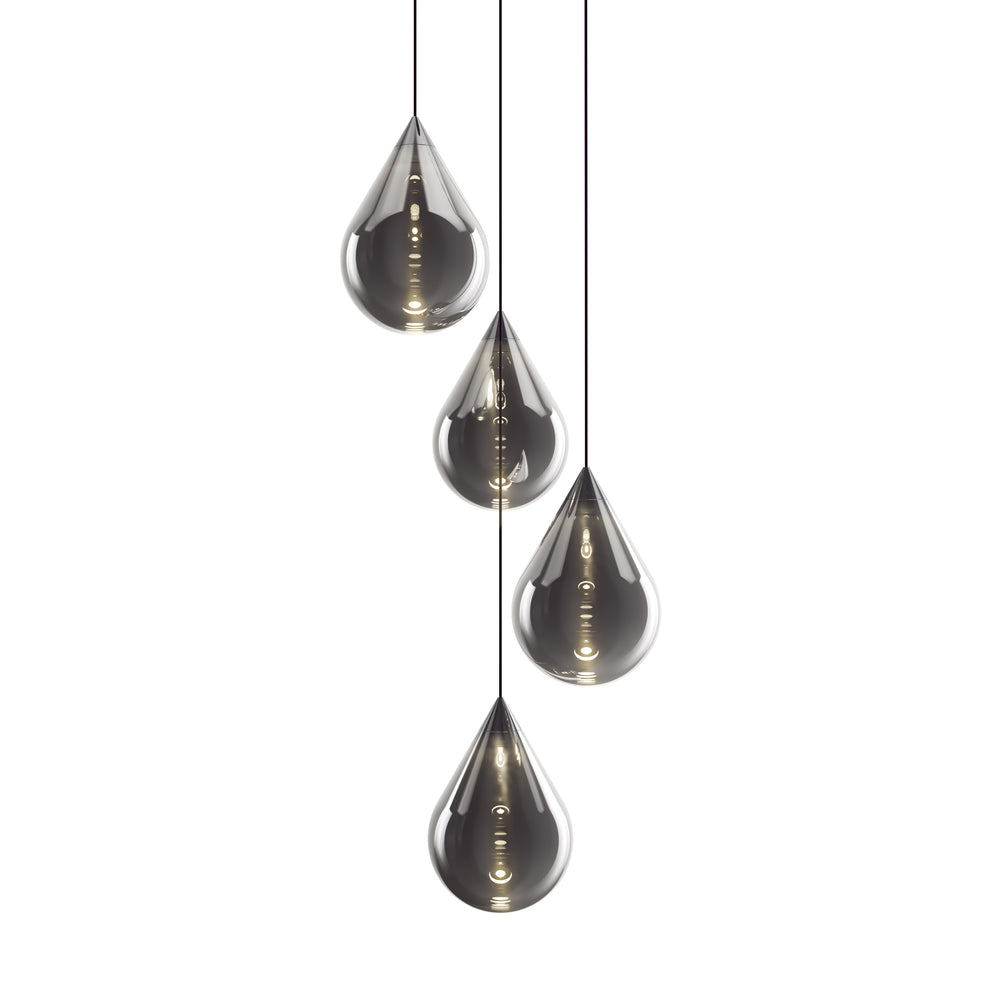 Flare Bead Round LED Chandelier