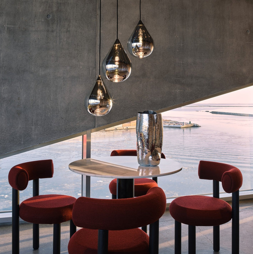 Flare Bead Round LED Chandelier