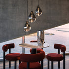 Flare Bead Round LED Chandelier