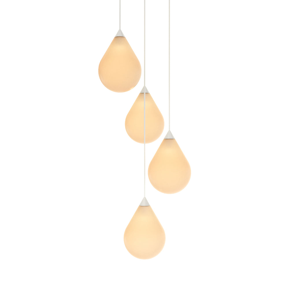 Flare Bead Round LED Chandelier