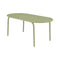 Groove Obround Dining Table  option Moss