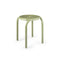 Groove Stool  option Moss