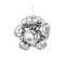 Melt Burst LED Chandelier  option Silver