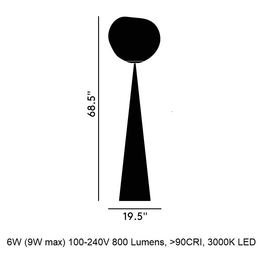 Melt Cone Fat LED Floor Lamp