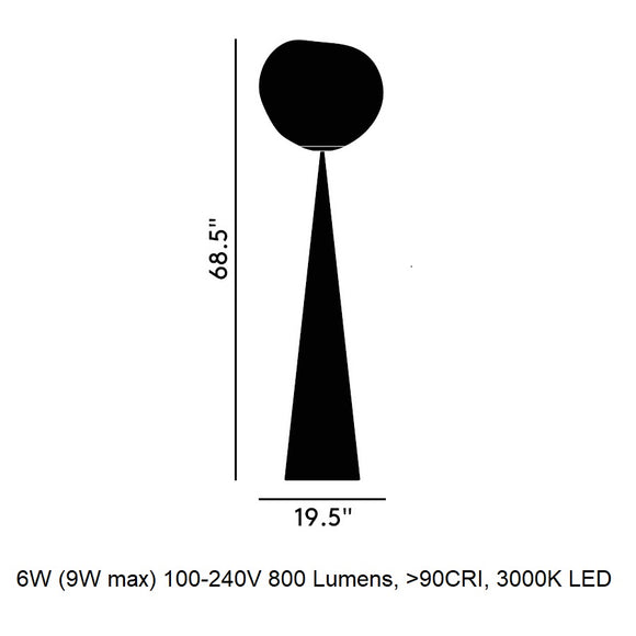 Melt Cone Fat LED Floor Lamp