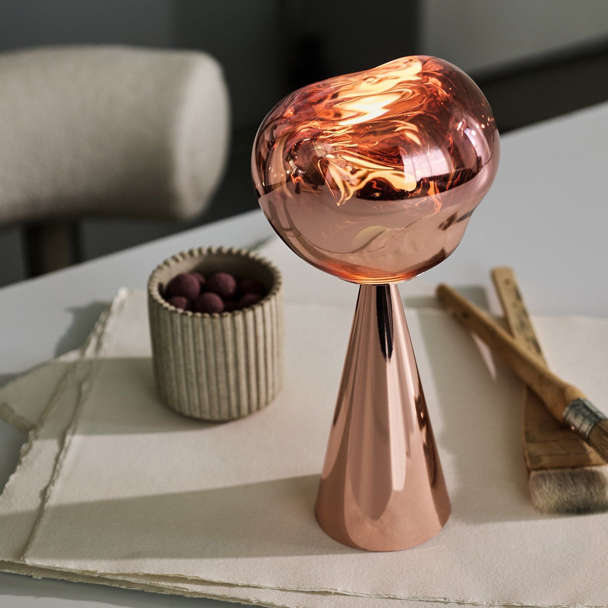 その他 TOM DIXON /MELT TABLE COPPER Tom Dixon Melt Portable LED Table Lamp - 2Modern