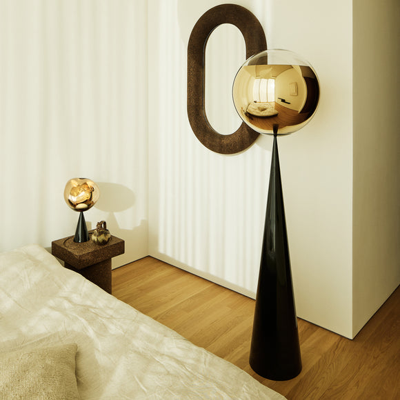 Tom dixon mirror shop ball floor lamp