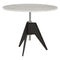 Screw Café Table  option White Marble