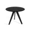 Slab Round Table  option Black