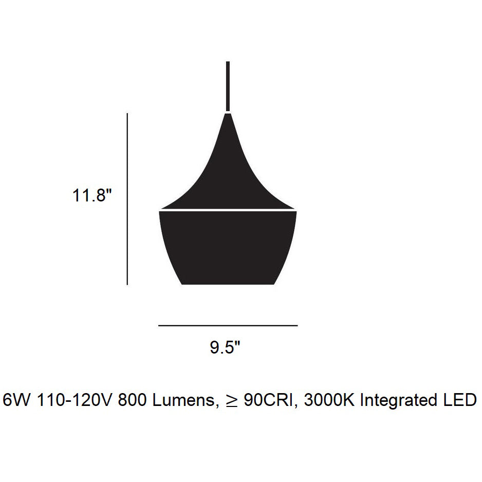 Unbeaten Fat LED Pendant Light
