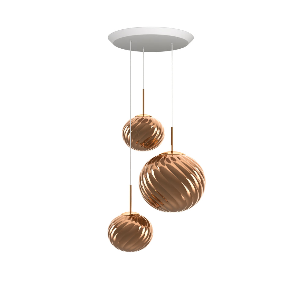 Whirl Trio Round LED Chandelier