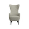 Wingback Chair  option Kvadrat Elle Boucle Grey White 0230
