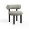 Fat Dining Chair  option Black