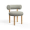 Fat Dining Chair  option Brushed Natural