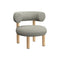 Fat Lounge Chair  option Brushed Natural