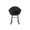 TA Upholstered Rocking Chair with Metal Base  option Black