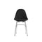 TA Upholstered Side Chair with Metal Base  option Chrome