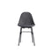 TA Upholstered Side Chair with Metal Base  option Dark Grey