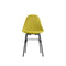 TA Upholstered Side Chair with Metal Base  option Mustard
