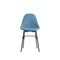 TA Upholstered Side Chair with Metal Base  option Ocean Blue