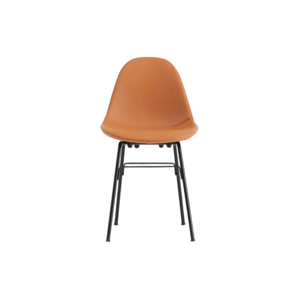 TA Upholstered Side Chair with Metal Base