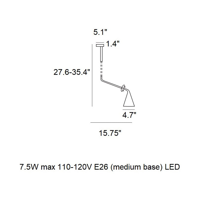 Gordon Telescopic Semi Flush Mount