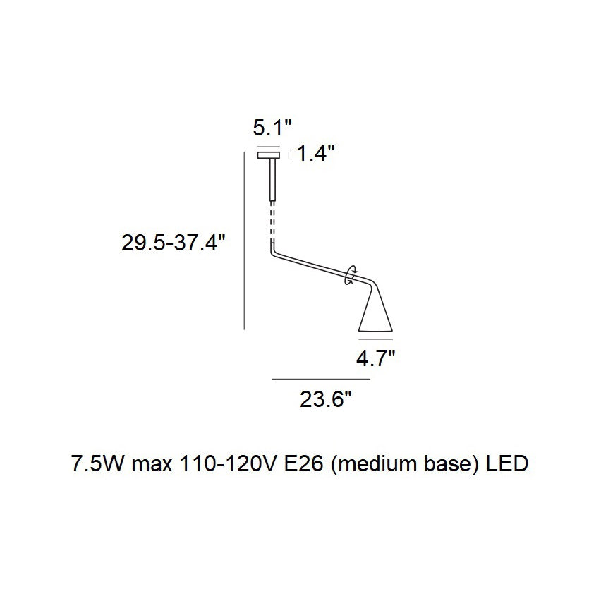 Gordon Telescopic Semi Flush Mount