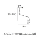 Gordon Telescopic Semi Flush Mount