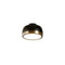 Molly LED Wall/Ceiling Light  option Black / Brass Ring / Small: 5.9 in diameter