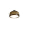 Molly LED Wall/Ceiling Light  option Brass / Black Ring / Medium: 7.9 in diameter