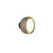 Molly LED Wall/Ceiling Light  option Grey / Brass Ring / Small: 5.9 in diameter