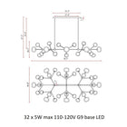 Nabila Flat Chandelier