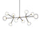 Nabila Linear Chandelier  option Clear / Brushed Brass