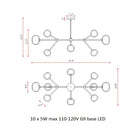 Nabila Linear Chandelier