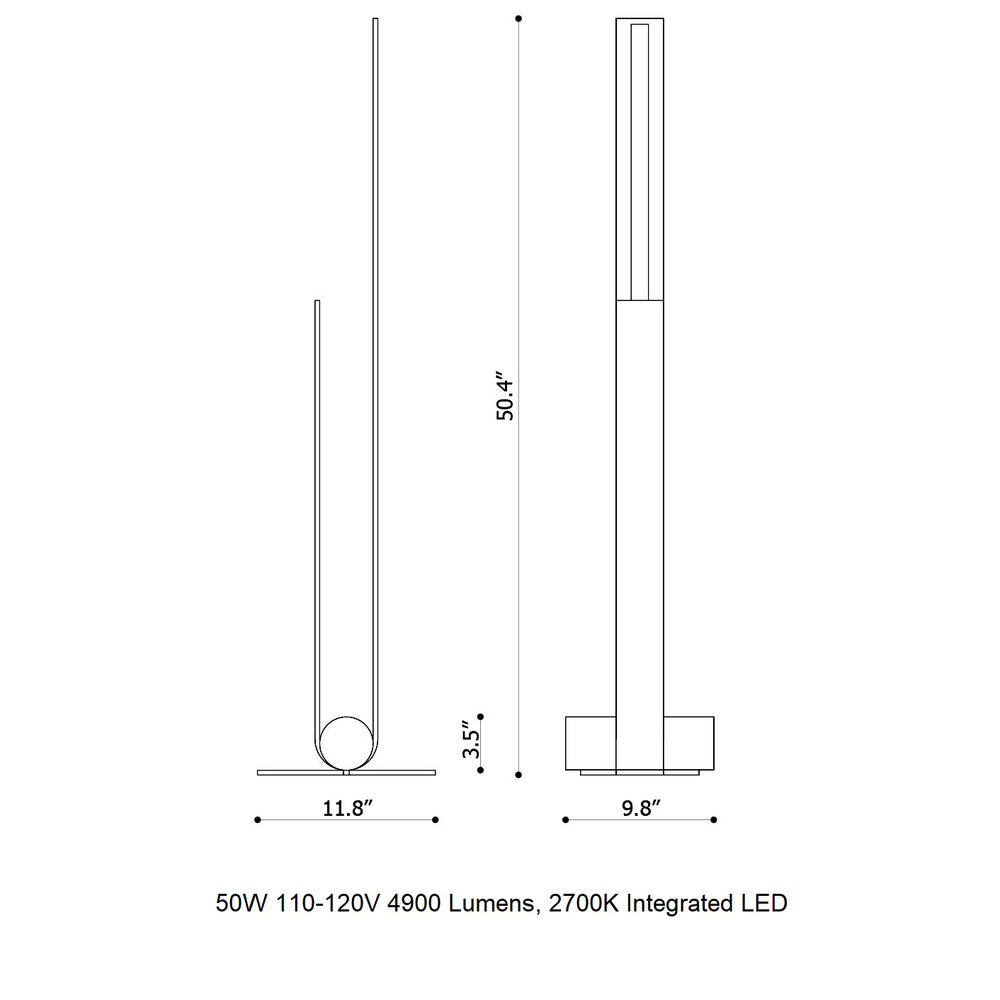 Nastro Curved LED Floor Lamp