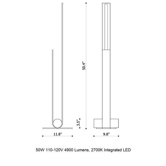 Nastro Curved LED Floor Lamp